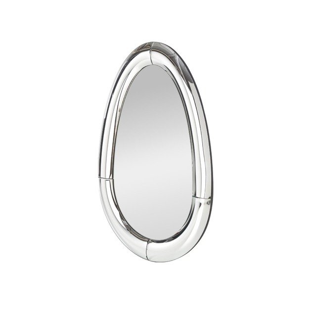 IVORY hanging mirror, silver