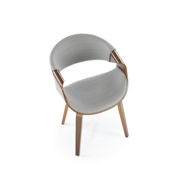K544 chair, grey / walnut 20
