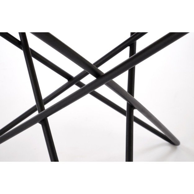 LEILA 2 c.table, white marble / black 1