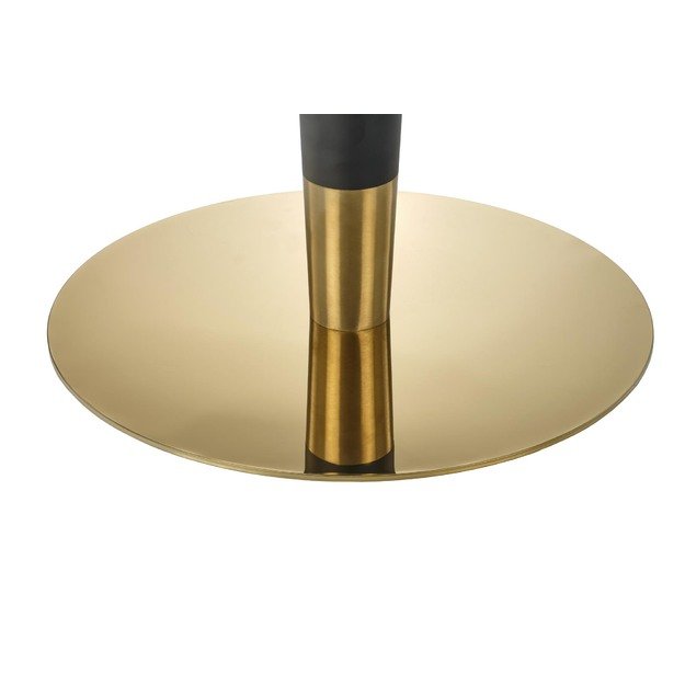 MORATA round table, white marble / black / gold 3
