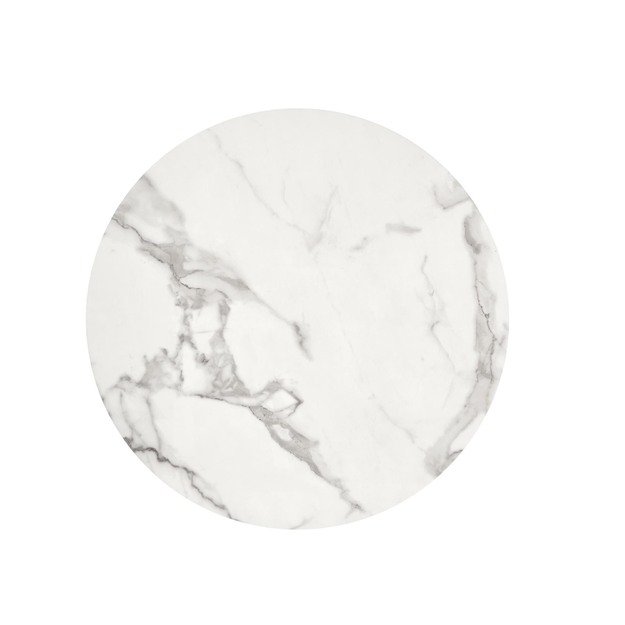 MORATA round table, white marble / black / gold 19