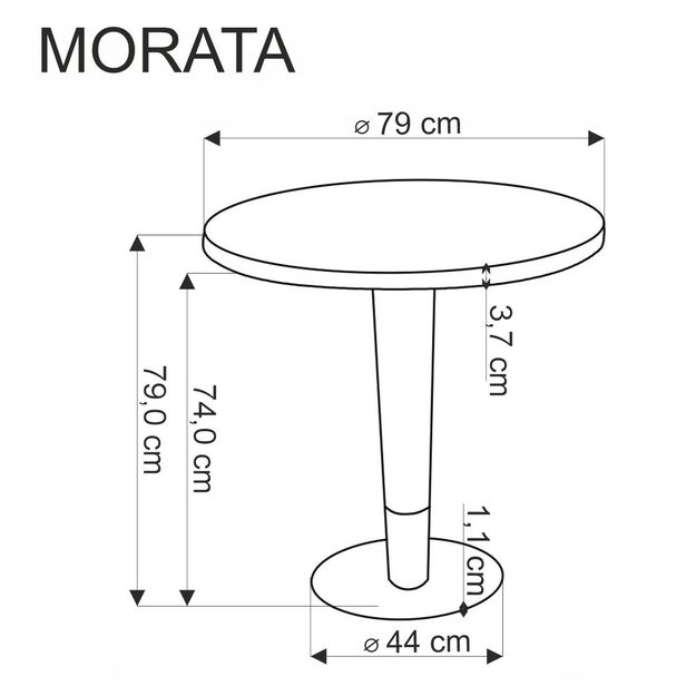 MORATA round table, white marble / black / gold 4