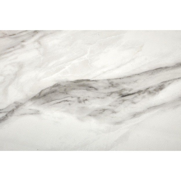 OSMAN extension table, white marble / black 12
