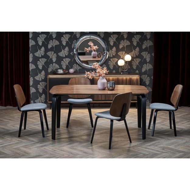 PEDRO table walnut / black