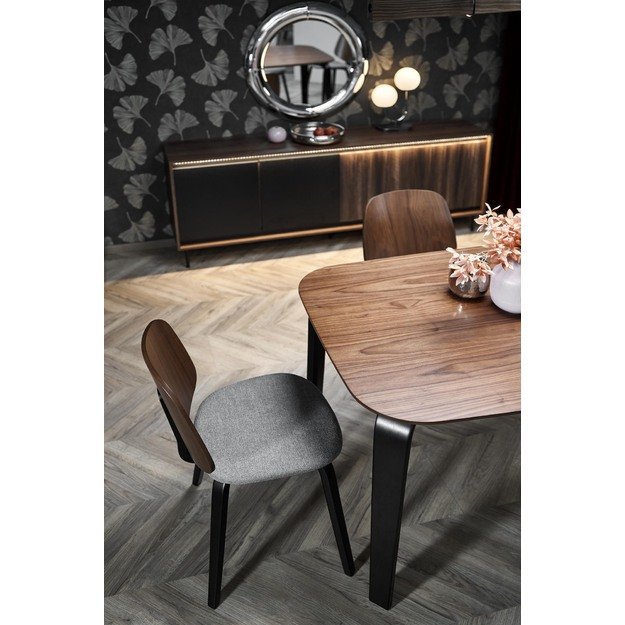 PEDRO table walnut / black 8