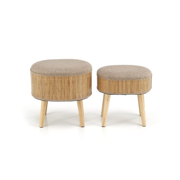 TICO set of two pouffs, beige 6