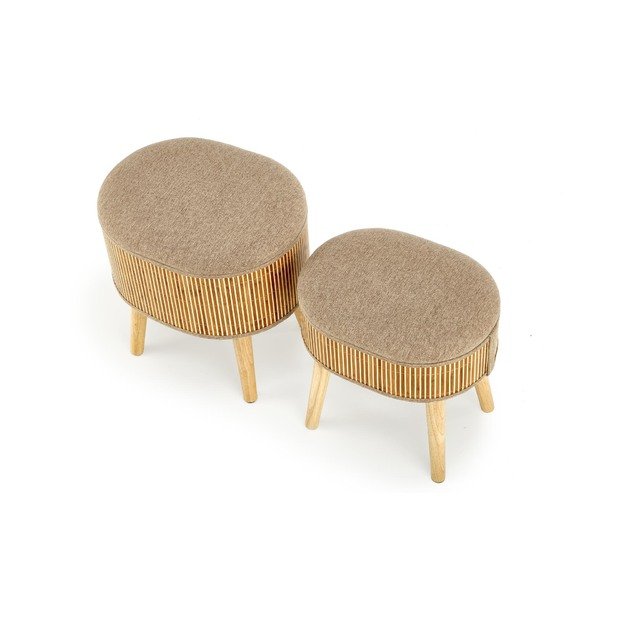 TICO set of two pouffs, beige 7