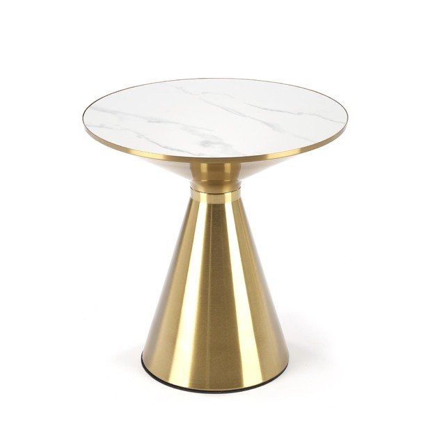 TRIBECA coffee table, white marble / gold 2
