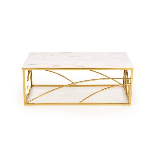 UNIVERSE 2, coffee table, white marble / gold 8