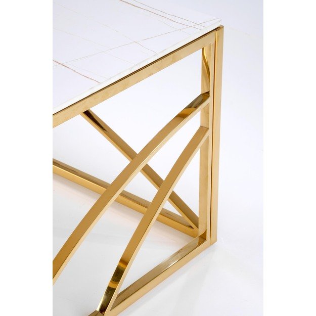 UNIVERSE 2, coffee table, white marble / gold 15
