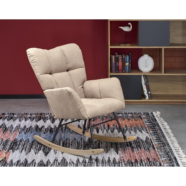 VASCO rocking chair, beige 12