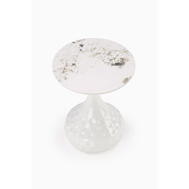 VERDE coffee table, white marble / white 8