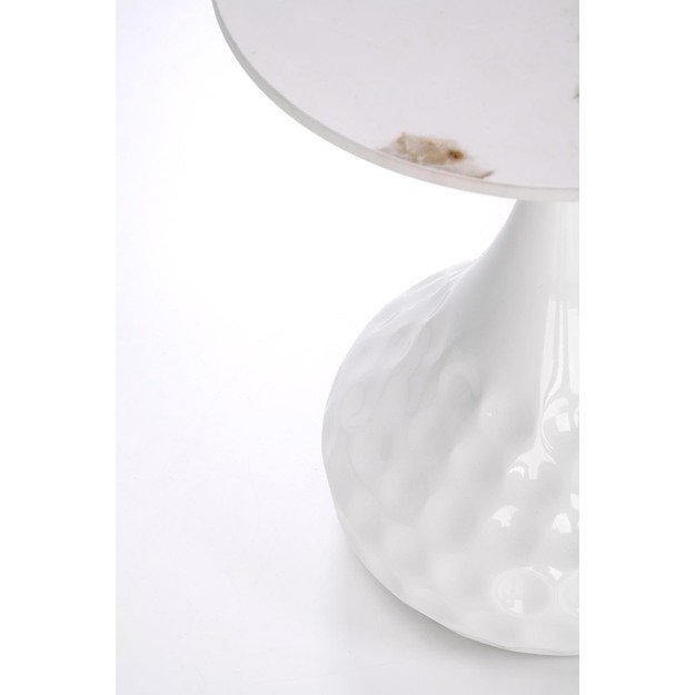 VERDE coffee table, white marble / white 2