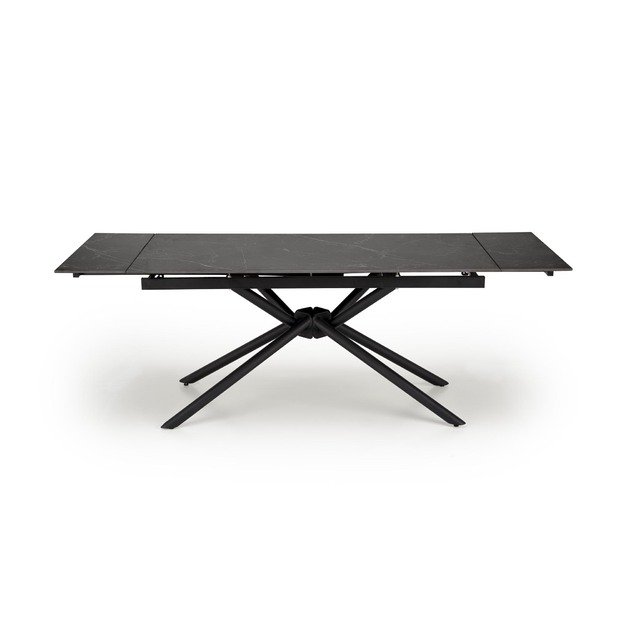VITORINO extension table, color: top - black marble, legs - black 3