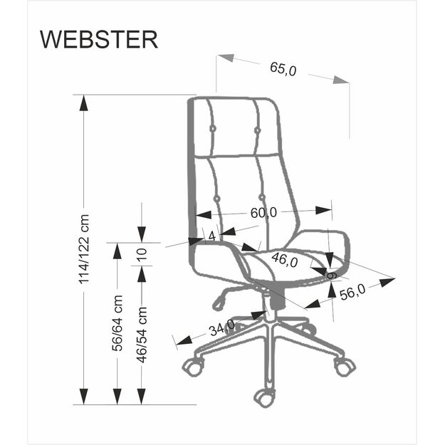 WEBSTER o.chair, walnut/black 3
