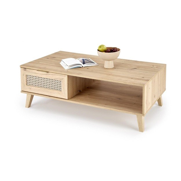 BORNEO LAW-1 coffee table, artisan oak / black