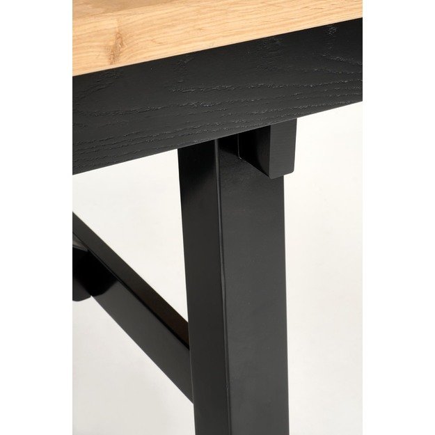 FIESTA extension table, color: natural oak / black 1