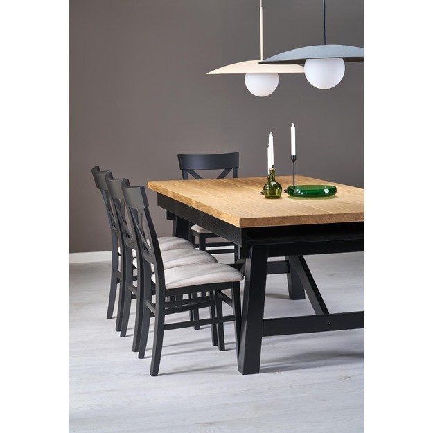 FIESTA extension table, color: natural oak / black 13