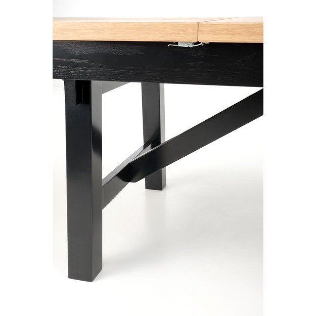 FIESTA extension table, color: natural oak / black 2