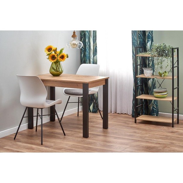 GINO table votan oak/black 20