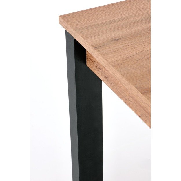 GINO table votan oak/black 12