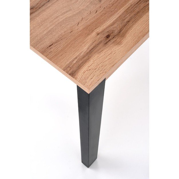 GINO table votan oak/black 9