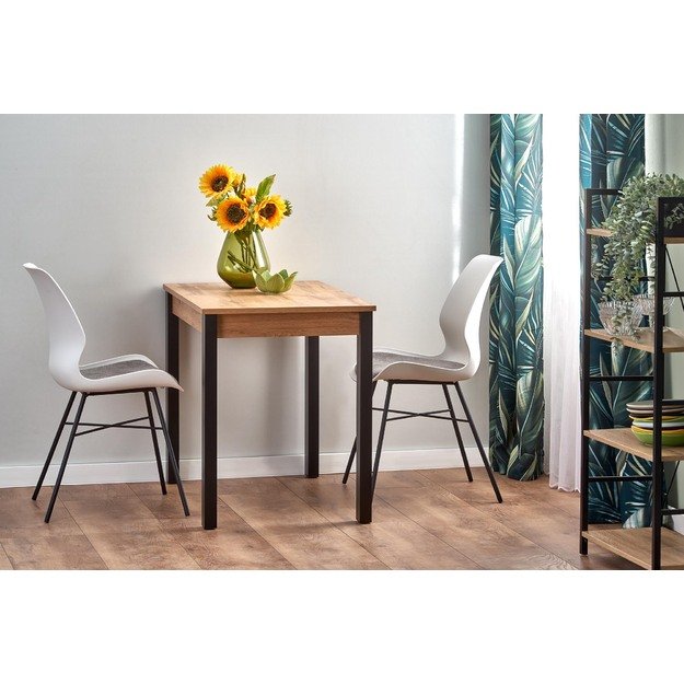 GINO table votan oak/black 6