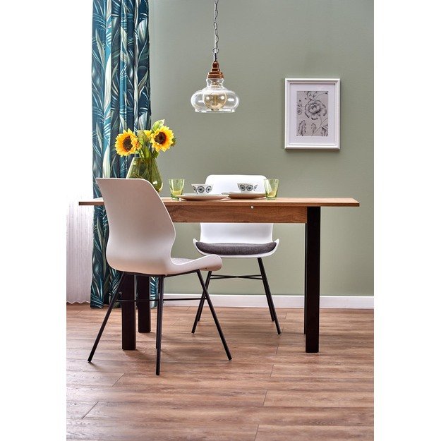 GINO table votan oak/black 19