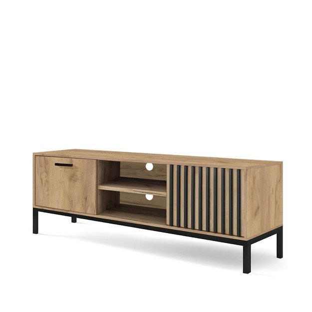 LAMINO RTV-1, TV-stand, craft oak / black