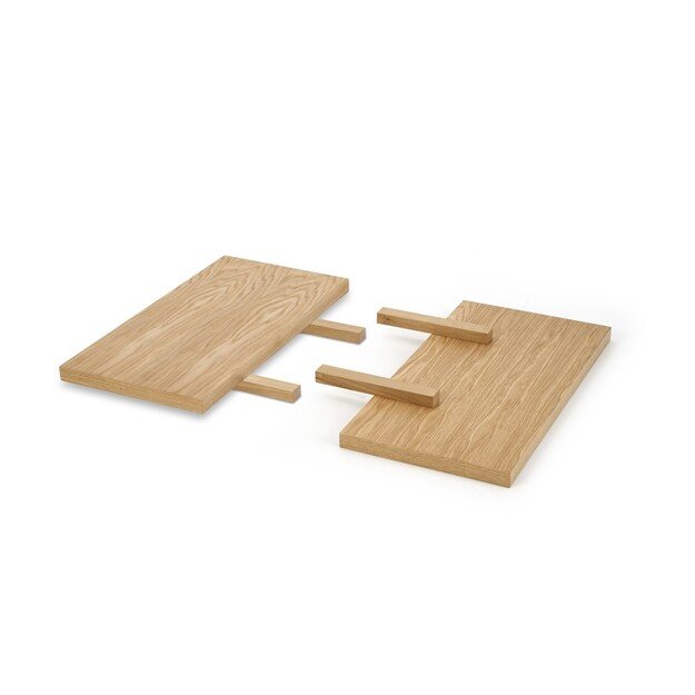 MASSIVE 3 extension table, color: natural oak