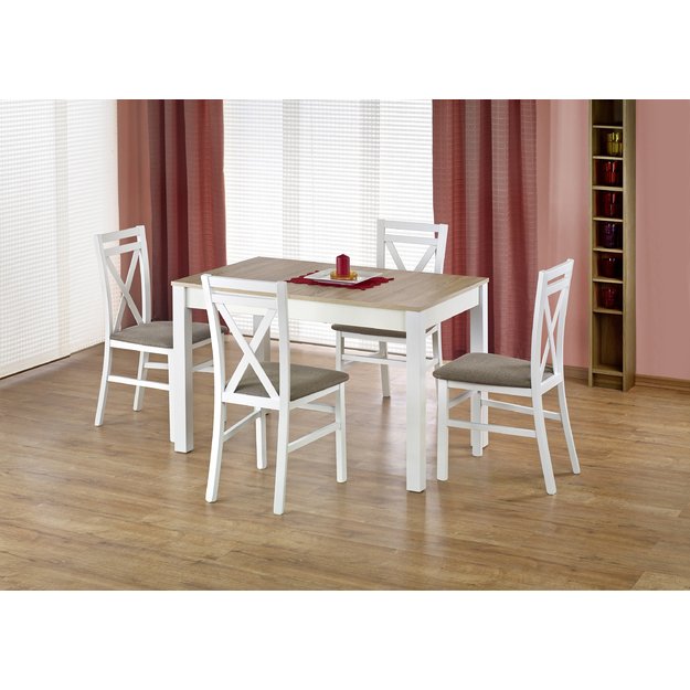 MAURYCY table color: sonoma oak / white