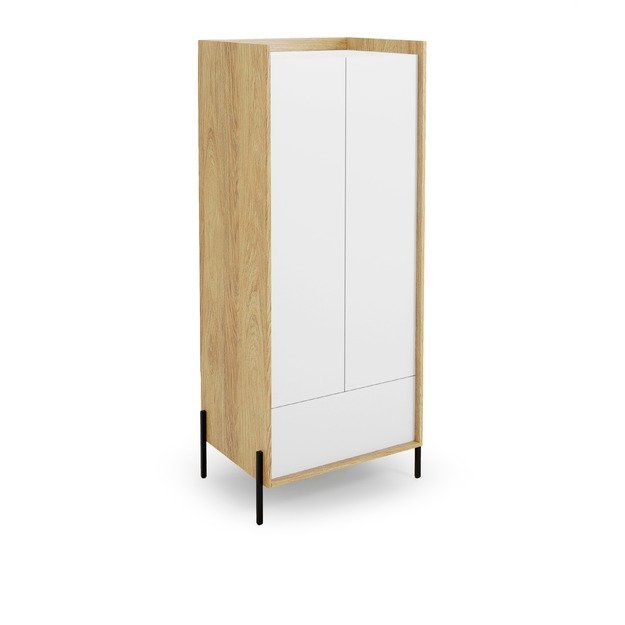 MOBIUS cabinet 2D color: hikora oak/alpine white