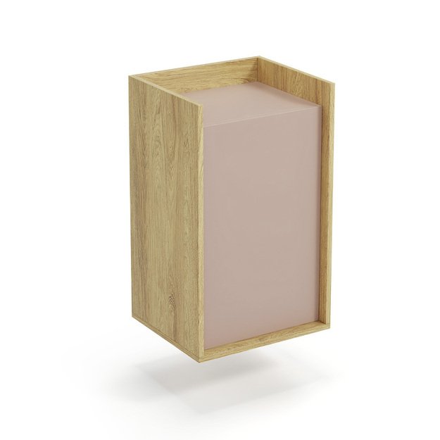MOBIUS cabinet 1D color: hikora oak/white