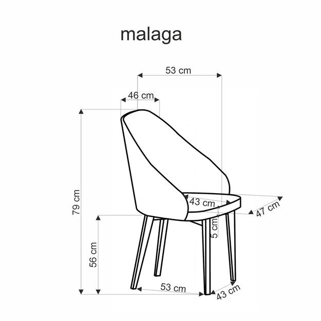 MALAGA chair, cinnamon 14