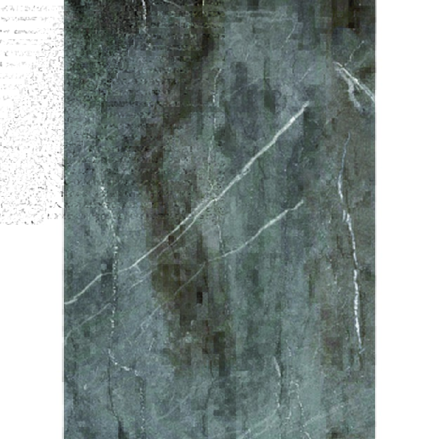 TAMARA 240 kitchen set, color: front - grey marble / black, body – carbon wood, worktop – grey 3