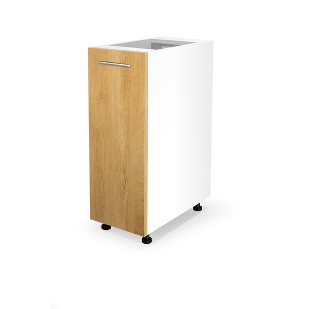 VENTO D-30/82 lower cabinet, color: white / honey oak