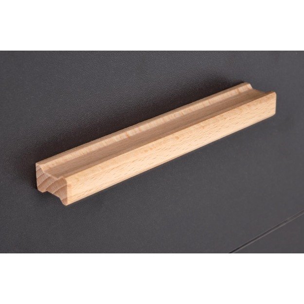 SERGIO, desk, anthracite matt - wotan oak 6