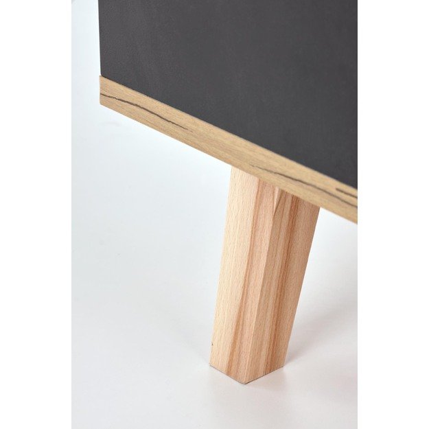 SERGIO, desk, anthracite matt - wotan oak 11