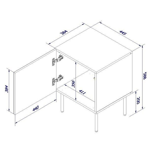 PALAZZO night stand ( 2pcs = 1 set ) 3