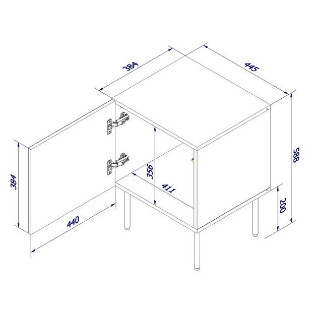 PALAZZO night stand ( 2pcs = 1 set ) 6
