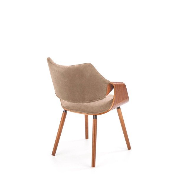 K396 chair, color: walnut / beige 9