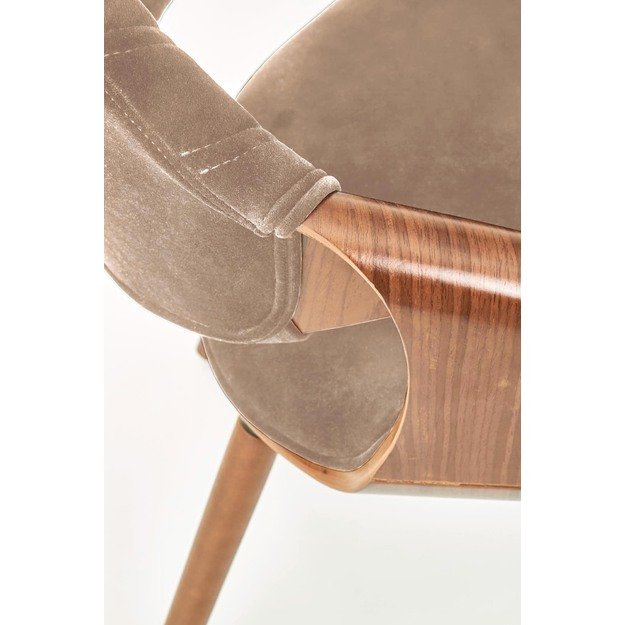 K396 chair, color: walnut / beige 3