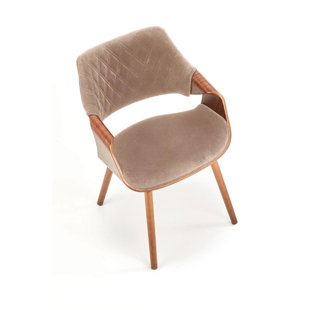 K396 chair, color: walnut / beige 7
