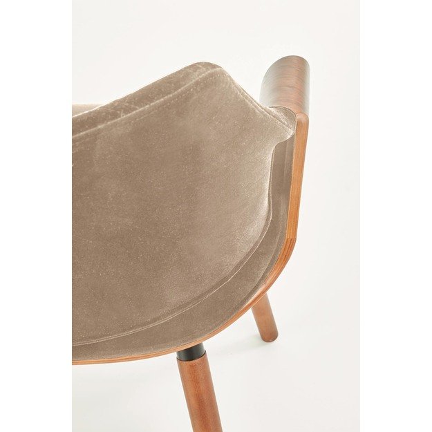 K396 chair, color: walnut / beige 11