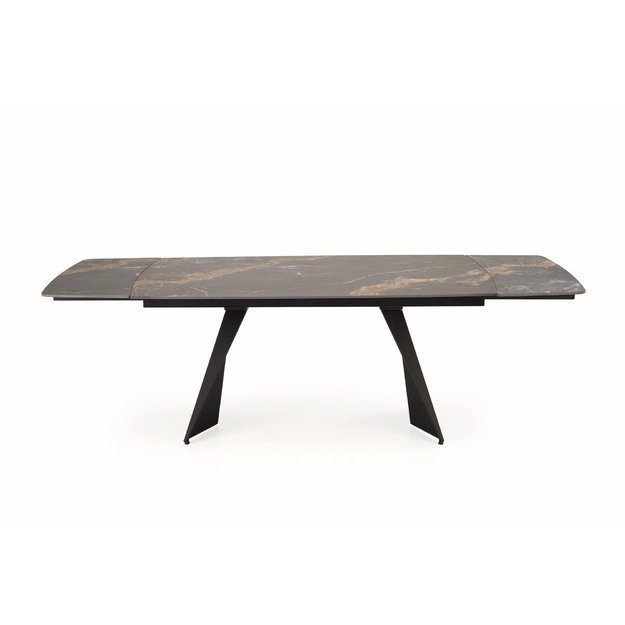 ARMANI extension table, black marble / black 5