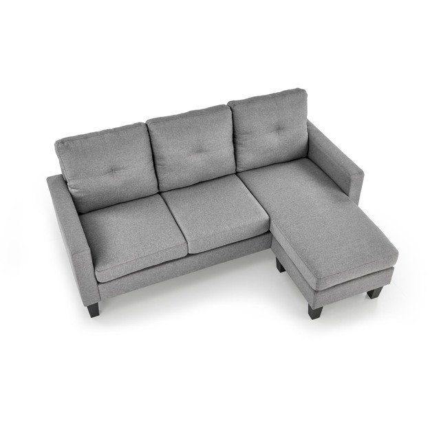 GERSON sofa with ottoman, color: grey 15