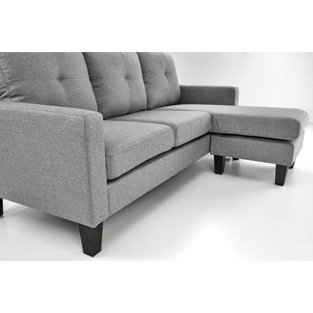 GERSON sofa with ottoman, color: grey 23
