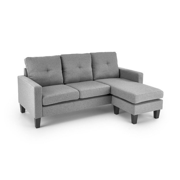 GERSON sofa with ottoman, color: grey
