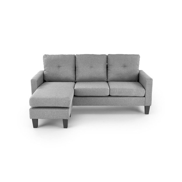 GERSON sofa with ottoman, color: grey 27