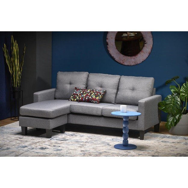 GERSON sofa with ottoman, color: grey 5